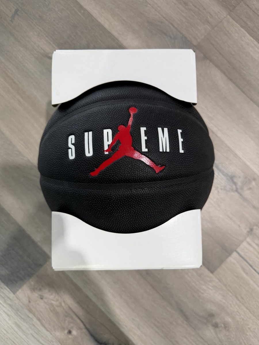 Jordan x Supreme Basketball Ball Size 7 Black/Red/White Rubber | eBay