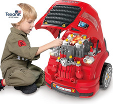 Large Truck Engine Toy, Kids Mechanic Repair Set for 3-5 Yr Toddlers, Big Builde