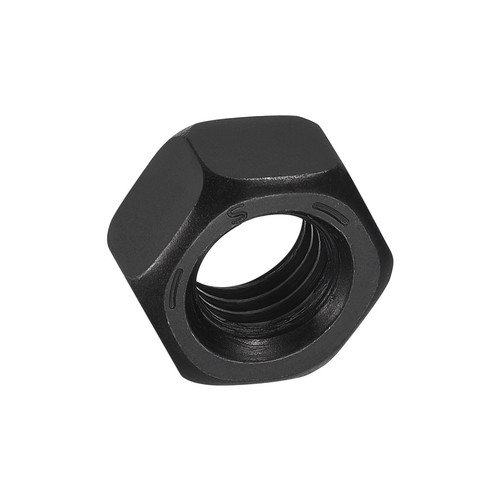 Sourcing Map Hex Nuts, M8x1.25mm Metric Coarse Thread Hexagon Nut, Carbon Steel, Pack Of 20 (Black - View #9