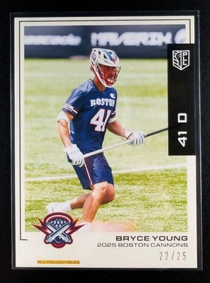 Bryce Young 2025 Premier Lacrosse League Flagship PLL Black Parallel #22 /25