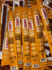 Chomps Beef Sticks Turkey Full Size Jerky bundle of 20