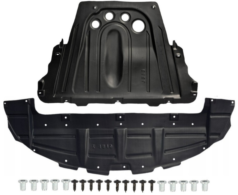 Cache sous moteur Alfa Romeo Giulietta dès 2010 en plastique ABS noir