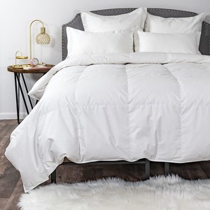 AmeriDown Signature Medium Warmth Down Baffled Comforter King White (new)