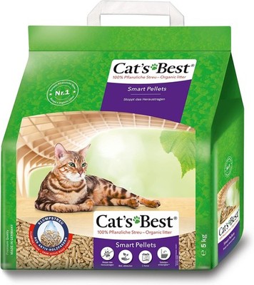 Cat's Best Smart Pellets, 100 % pflanzliche Katzenstreu, innovative Klumpstreu