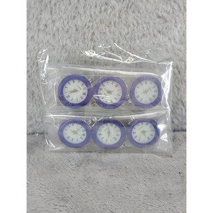 6 Pcs Watch Movement Whole Replacement Blue Tone for Crafting DIY