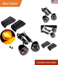 Black Bullet Turn Signals Bracket for Harley Dyna Softail Fatboy Sportster FXDB
