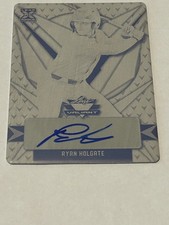 ONE OF ONE! 2021 LEAF VALIANT BLACK PRINTING PLATE AUTO RYAN HOLGATE -#1/1