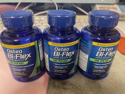 Lot 3 OSTEO BI-FLEX BI FLEX 30 ct X 3 = 90 ct Coated Tablets Joint Health LQQK