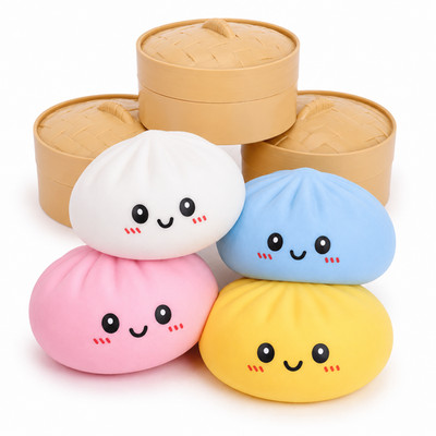 Squishy Dumpling Bao Bun Fidget Stressabbau Spielzeug Mystery Blindbox UK
