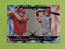 2020 Topps Finest Finest Duals Shohei Ohtani Mike Trout #FD-1 1s2l
