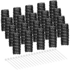20 Pcs Vintage Hair Rollers 2.5 X 0.7 Small Brush Rollers with Picks Black Wire