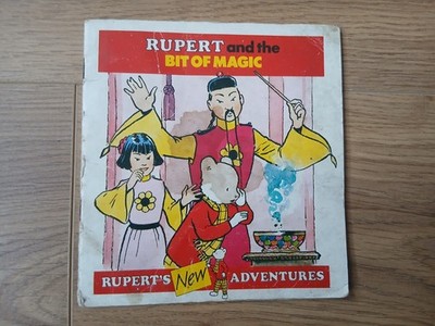 Rupert And The Bit Of Magic Book 1986 Paperback Vintage Asian Collectable Bear