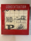 Milton Bradley Concentration Strategy Board Vintage Incomplete