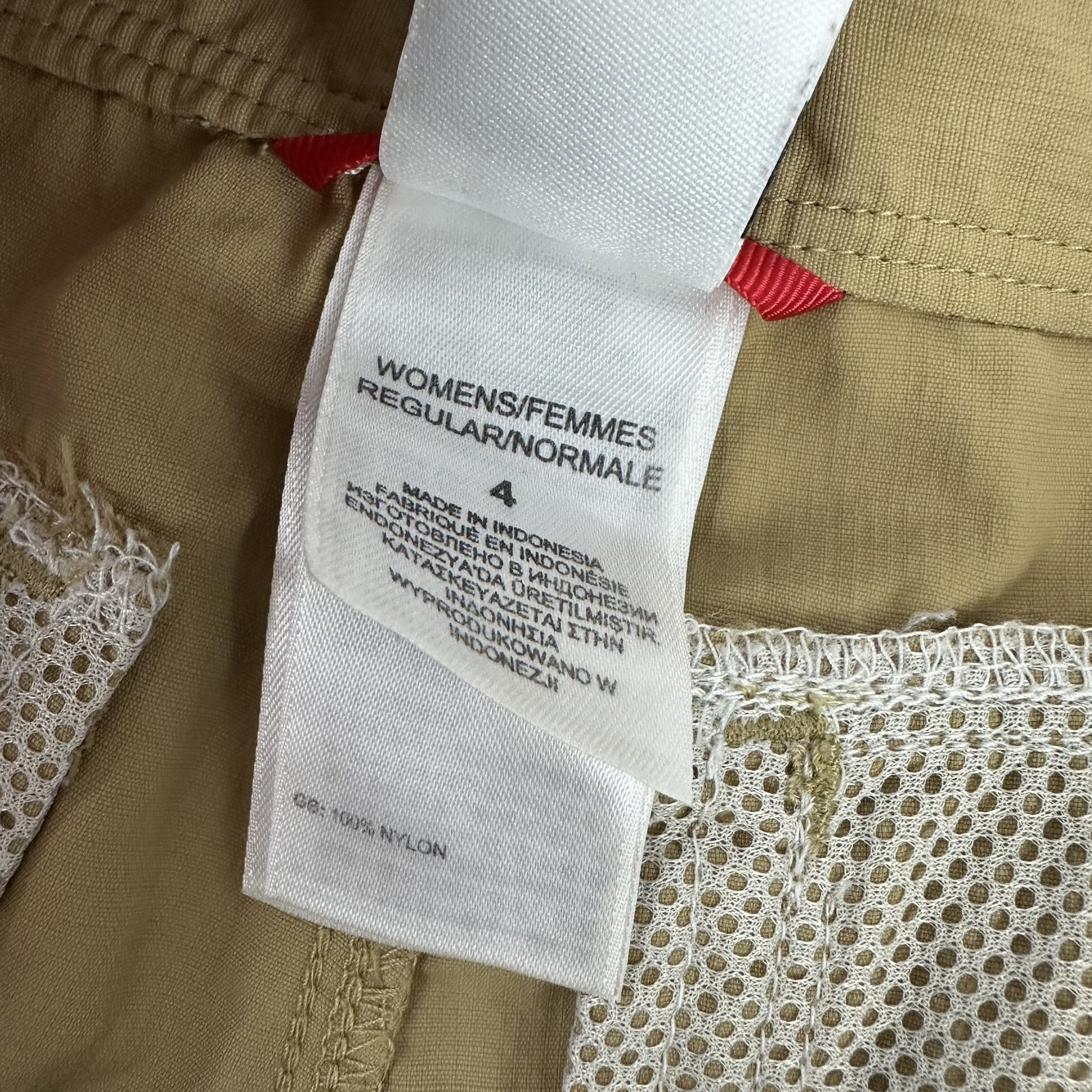 The North Face Womens Shorts tan brown Size 4 (28x6") nylon thumbnail 4