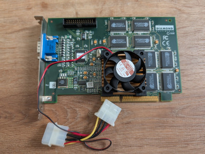 3dfx Voodoo Diamond Monster Fusion Banshee AGP 16MB Retro Grafikkarte   GETESTET