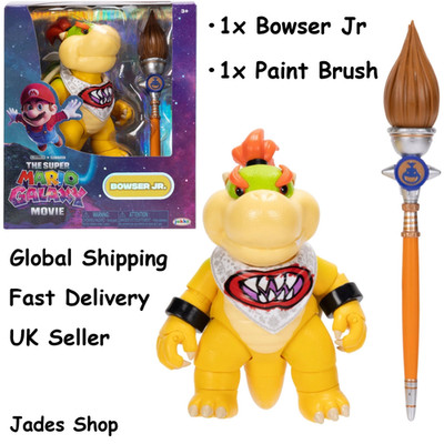 Nintendo The Super Mario Galaxy Movie Bowser Jr. Figur mit Pinsel Spielzeug Set