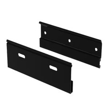 Easy Install Wall Mounts for Bookshelf Speakers, Set of 2, Black Aluminum
