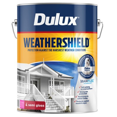 Dulux 10L Exterior Paint Weathershield Semi Gloss Extra Bright Exterior Paint
