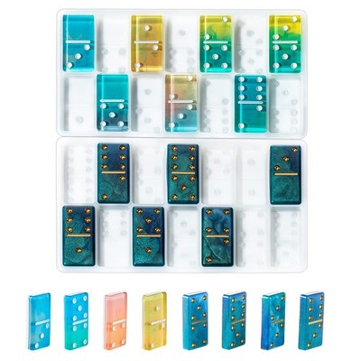 Professional Size Domino Molds for Resin Casting，Domino Resin Molds Silicone Set