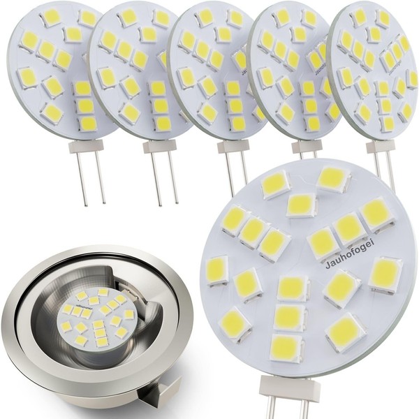 G4 LED Lampen Kaltweiss 2W Ersetzt 20W Halogen, Rund G4 Stiftsockel 12V AC /-image