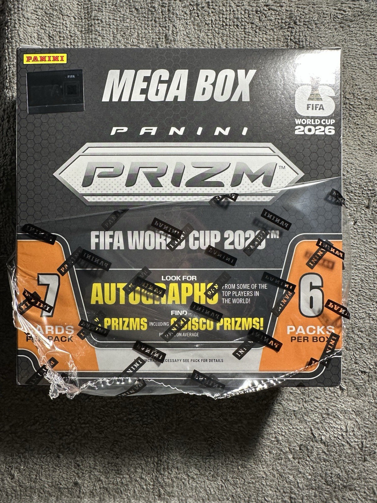 2026 Panini Prizm FIFA World Cup Soccer Factory Mega Box- Target Cut Seal