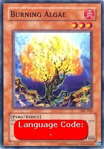YuGiOh Burning Algae (V.1) IOC-EN062 Common Englisch Light Played unl.