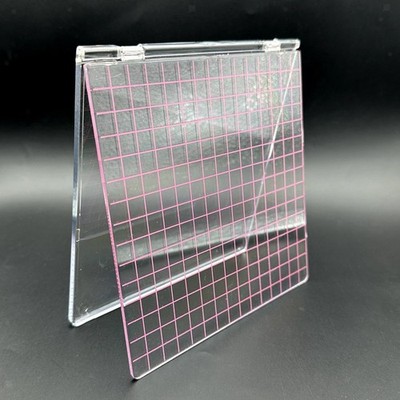 Stamp Positioner Sturdy Multifunctional Acrylic with Grid Lines Craft Embossing
