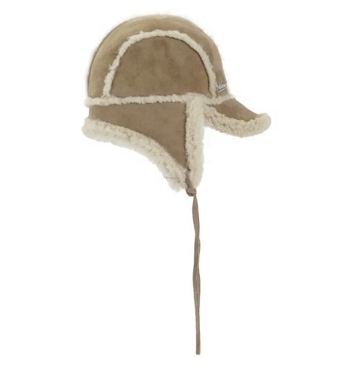 Supreme Shearling Lined Earflap Cap - Size M/L - Tan - NEW | eBay