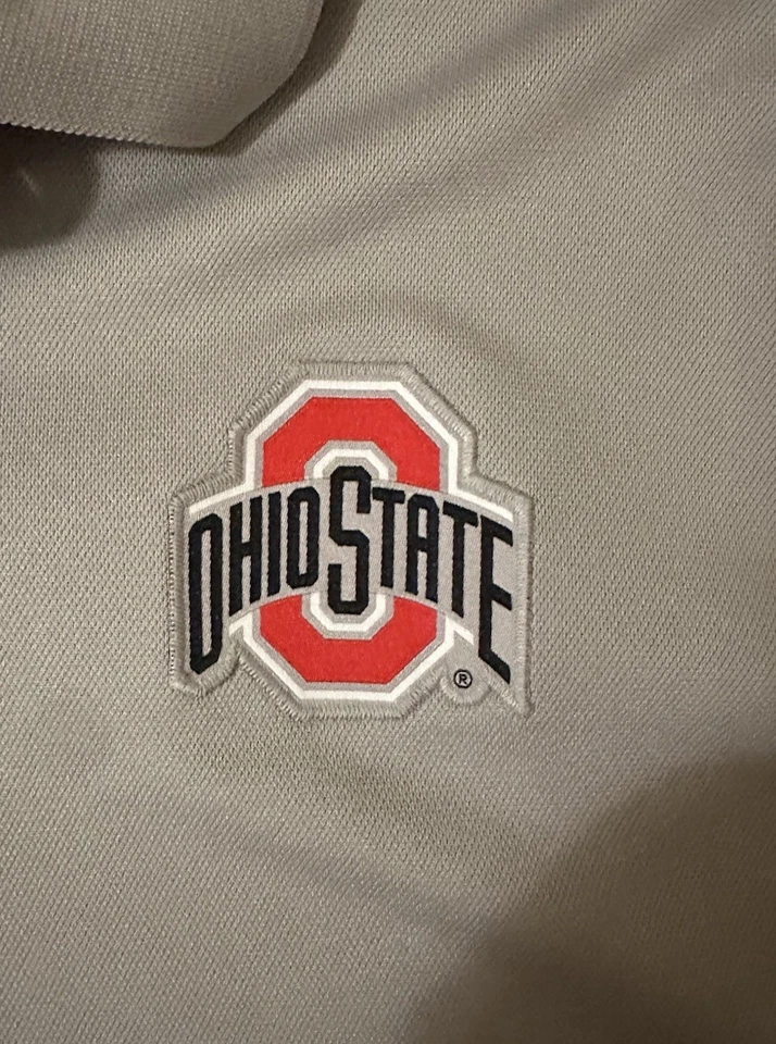 Nike Dri-Fit Golf Polo Ohio State Hombres Ropa Activa XL Gris y Blanco Nuevo Foto 3 de 4