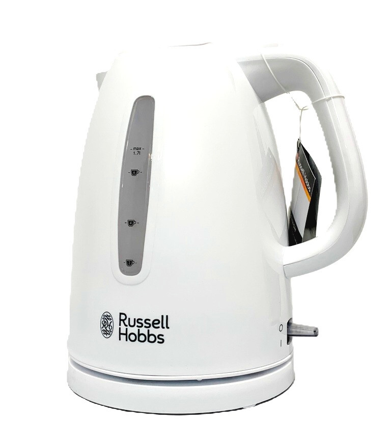 Russell Hobbs 1.7 L Textures Electric Jug Kettle Plastic 3000 W, White