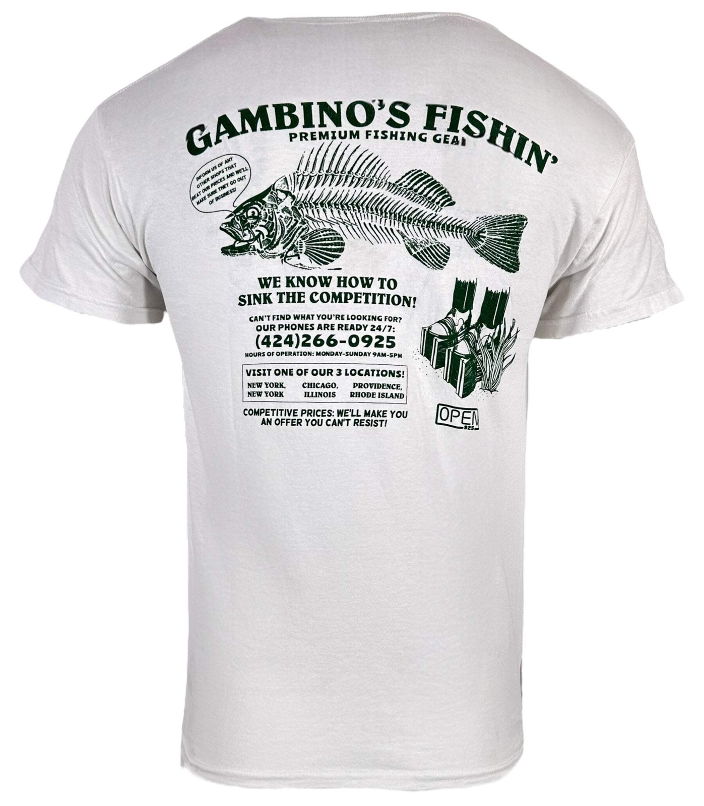 ОТКРЫТАЯ мужская футболка Gambinos 925