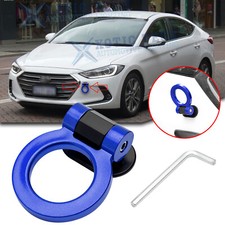 For Hyundai Elantra Jdm Blue Racing Track Style Tow Hook Ring Look Bumper Decor For Hyundai Elantra Jdm Blue Racing Track Style Tow Hook Ring Look Bumper Decor