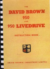 David Brown "950" Implematic Tractor Instruction Manual