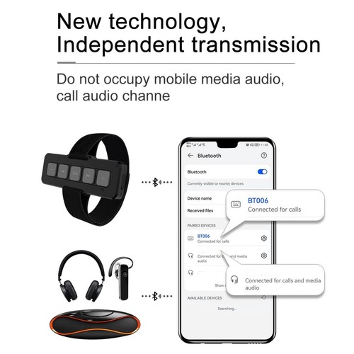 Durable BT006 Wireless Bluetooth Audio Music Play Smartphone Remote Control - Picture 11 of 24