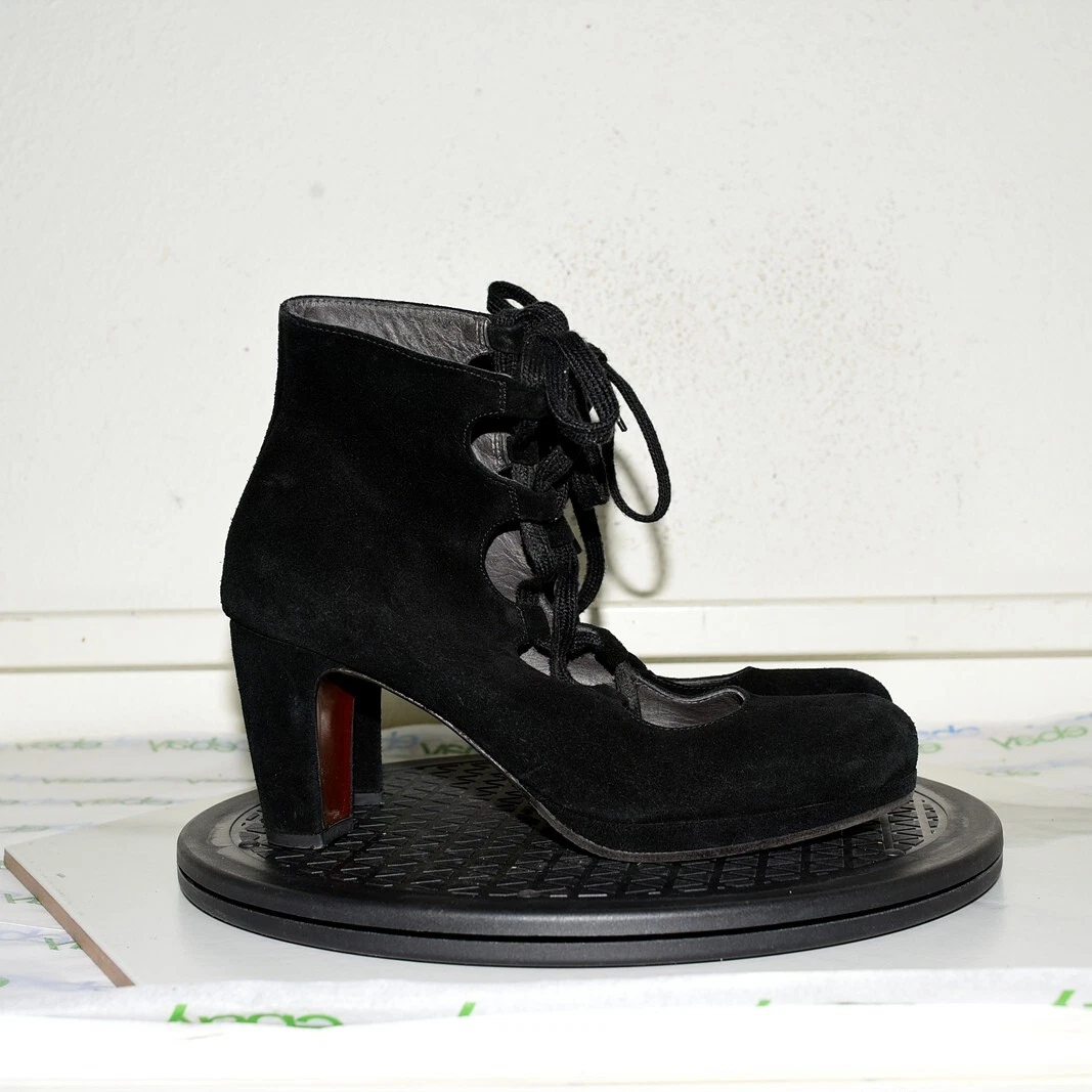 Chie mihara low sales heel lace up boots