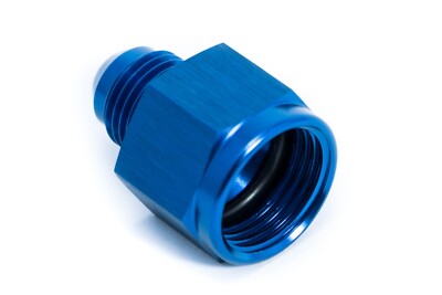 Reduzieradapter Dash 8 zu Dash 6 / AN / JIC Innengewinde/Außengewinde Blau