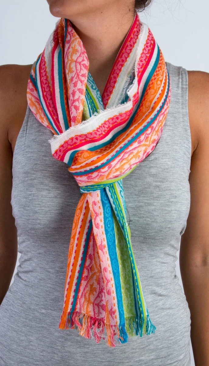 Tolani Multicolor Scarves & Wraps for Women for sale | eBay TOLANI Wool Blend Scarf Wrap Shawl Boho Multi-Color Abstract Art Fringe 29\