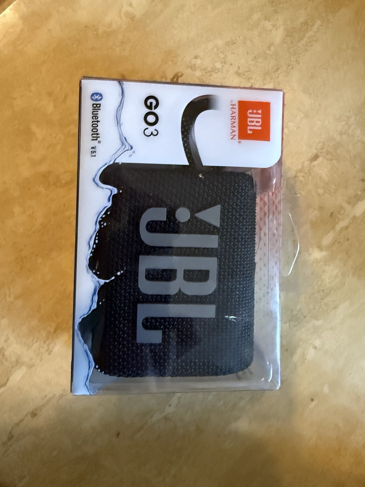 JBL Go 3 Portable Waterproof Speaker - Black-image