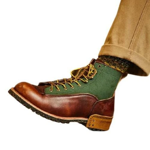 Mens Cowboy Tassels Work Formal Real Leather Motorcycle Ankle