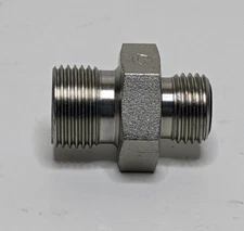 Stauff 6100014498 3/8" BSP x 9/16" ORFS Male/Male Straight Hydraulic Adapter