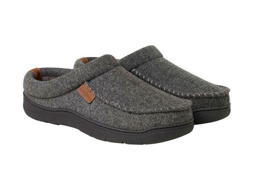 SAOLA Ciabatte uomo Dearfoam microlana grigie slip on suola robusta memory foam misto lana