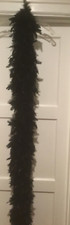 Vintage Glamorous Ostrich Feather Scarf Boa Black 5  5  Long
