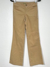 LILLY PULITZER Womens SIZE 0 Tan Palm Beach Fit Lo-Rise Flare Corduroy PANTS EUC