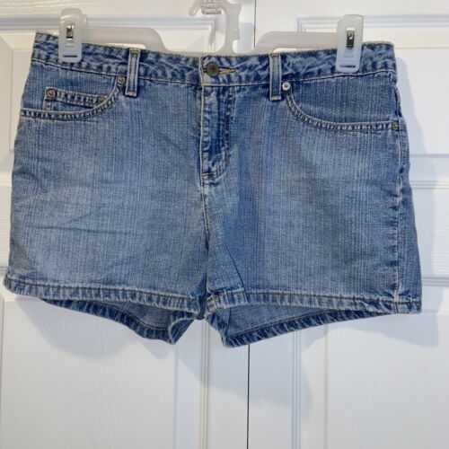 Old Navy Blue Jeans Light Wash Denim Shorts 5-pocket Classic Women's Sz10  bin m