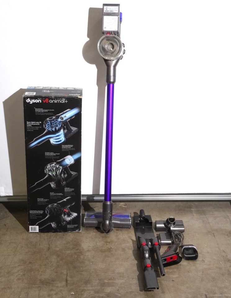 Dyson V8 Animal+ Cordless Stick Vacuum Cleaner, Purple *TESTED, WORKS* eBay