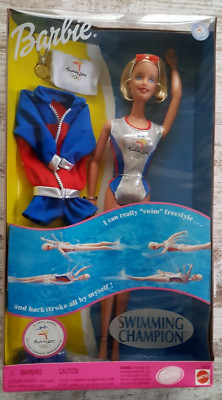 BARBIE - SWIMMING CHAMPION OLYMPIC GAMES SYDNEY 2000 - PUPPE MATTEL 1999 NRFB