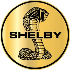 Cobra Shelby Ford Mustang GT Racing Moto Sports Vinyl Sticker Decal Black Gold