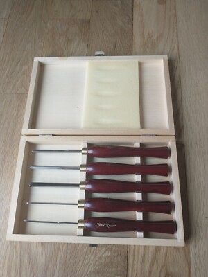 WoodRiver Five Piece ''Mini'' High Speed Steel (HSS) Turning Chisel Tool Set