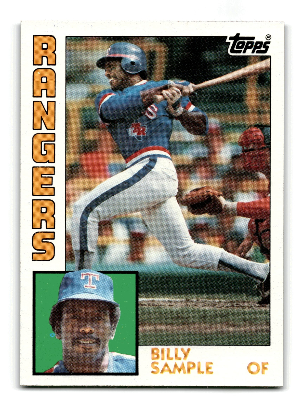 Billy Sample 1984 Topps #12 Texas Rangers NM-MINT