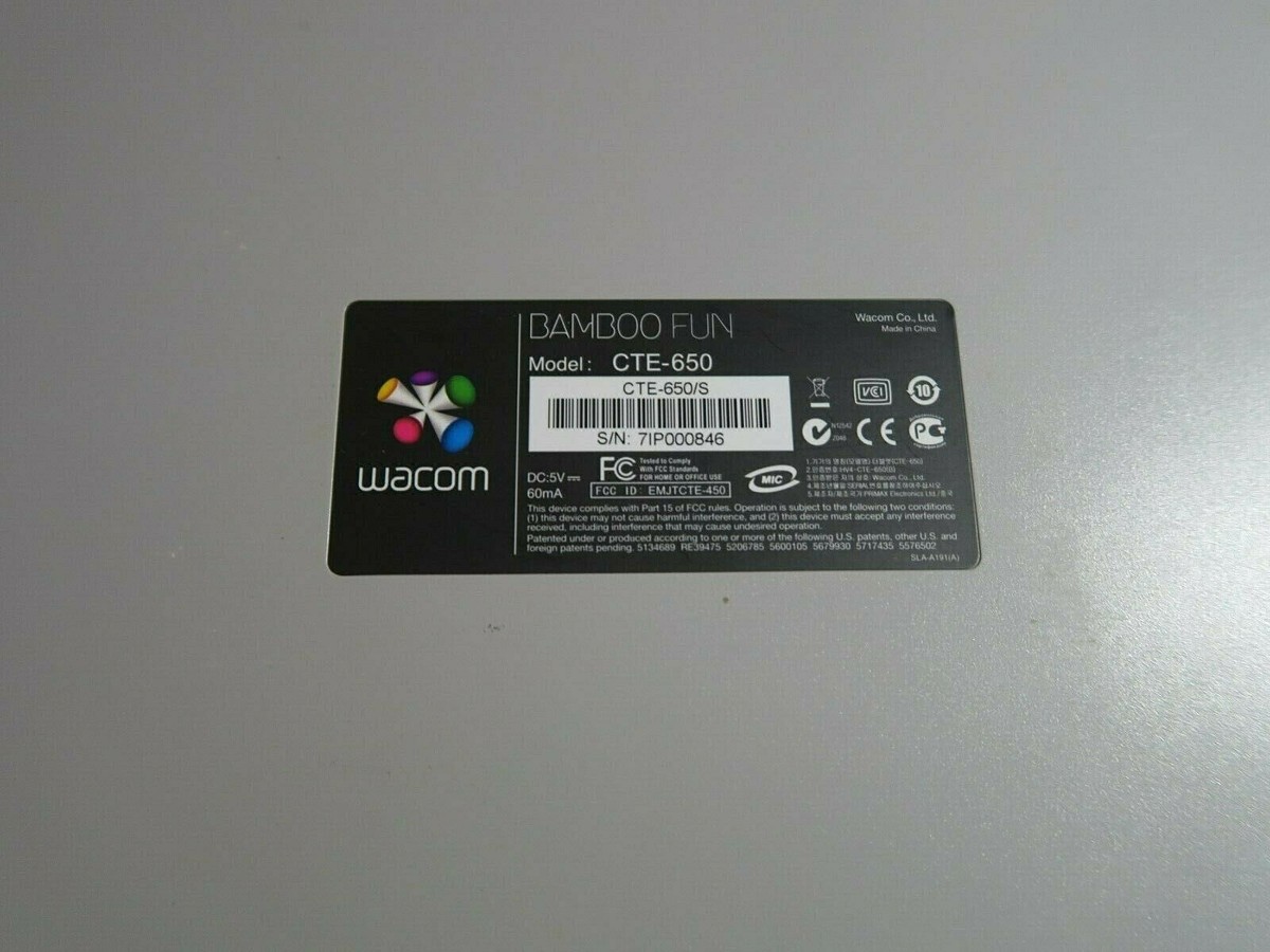 D3【中古】WACOM Bamboo Art Master CTE-650/S1 Amazon.co.jp: WACOM Bamboo Art Master CTE-650/S1 : パソコン
